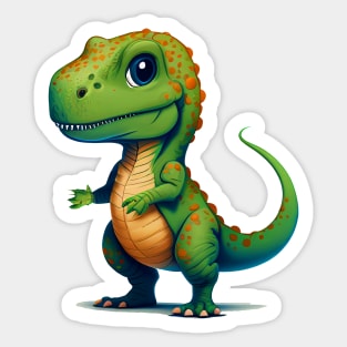 T Rex Dinosaur For Boys Kids Cute T-Shirt Sticker